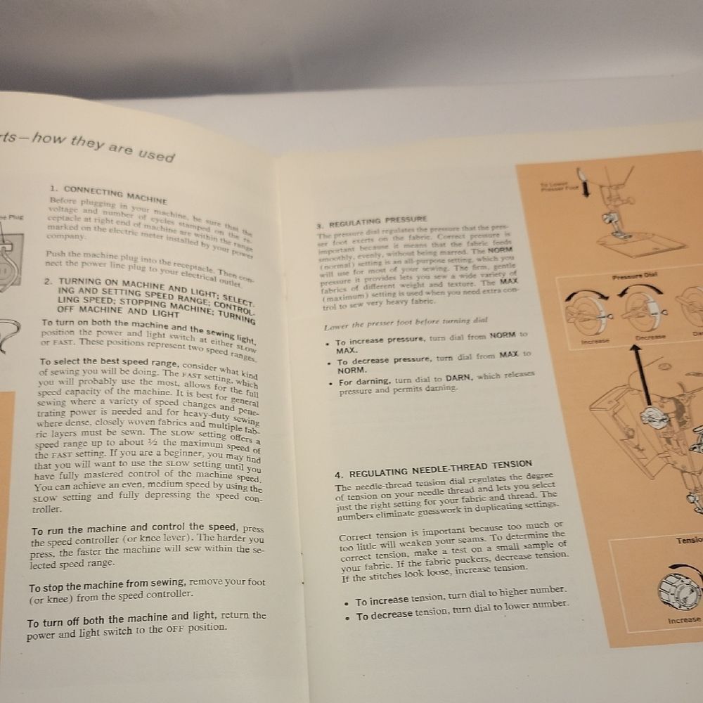 Singer Sewing Machine Instruction Manual - Picture 4 of 5